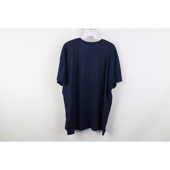 Nike Mens XL Block M University of Michigan Football Short Sleeve T-Shirt Blue - Picture 10 of 12